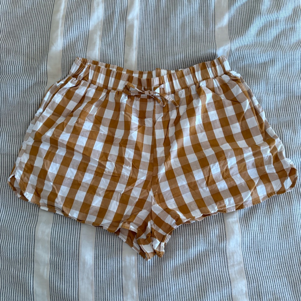 Red Sky Gingham Shorts